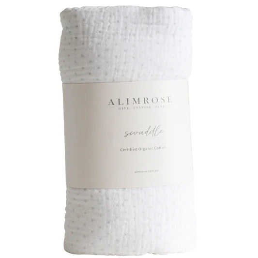 muslin swaddle grey spot main image 0