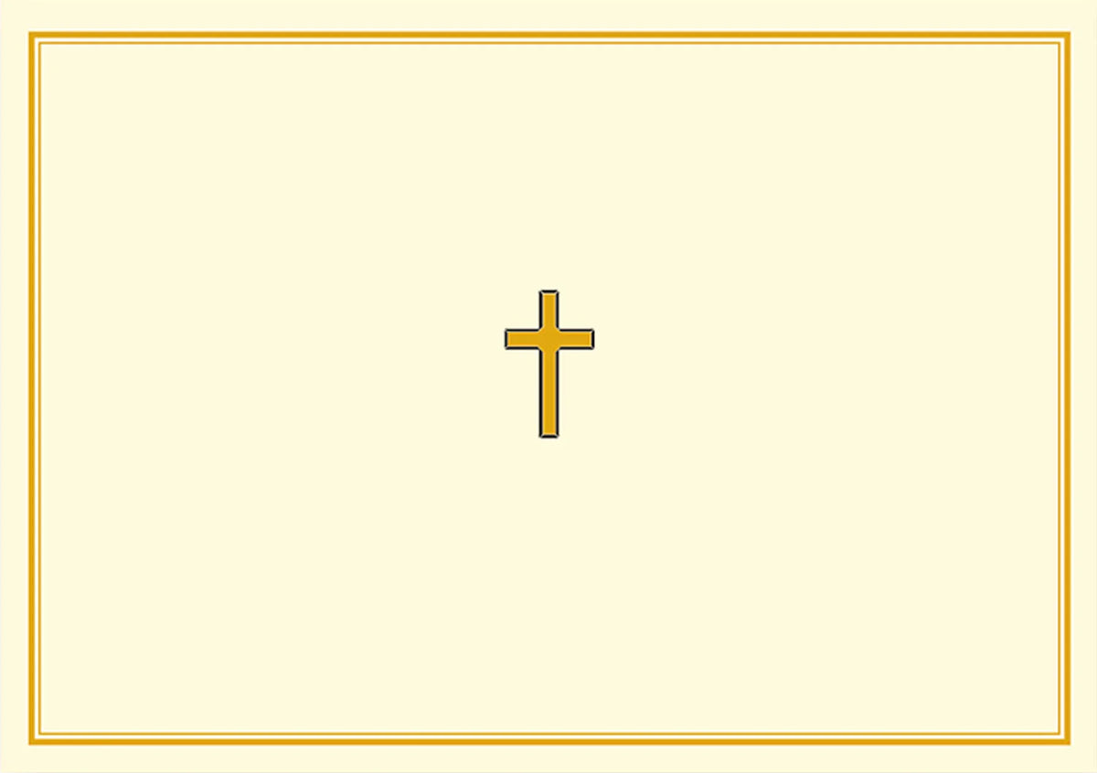 Gold Cross Note Cards – SYNPLE