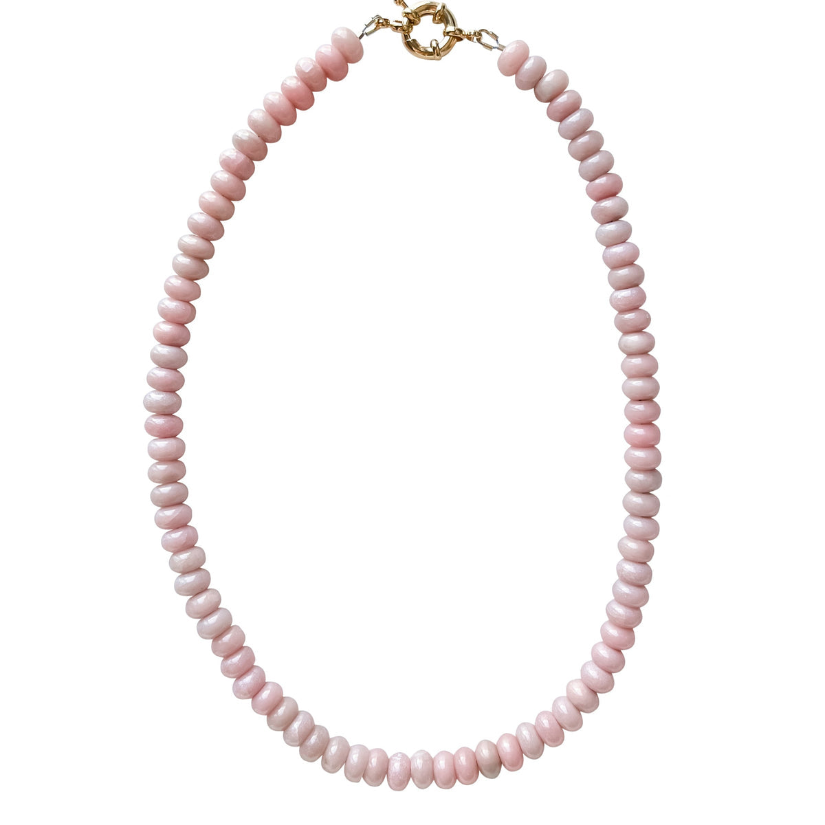 Statement Pink Opal Cabana Necklace SYNPLE Statement Pink Opal Cabana Necklace SYNPLE